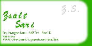 zsolt sari business card